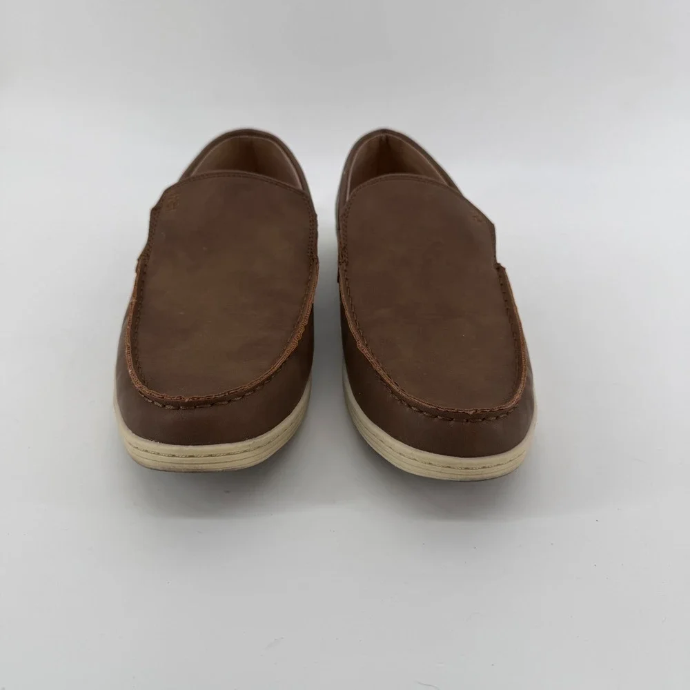 IZOD Seapoint Mens 11‎ Tan Slip On Loafers Memory Foam 1861593